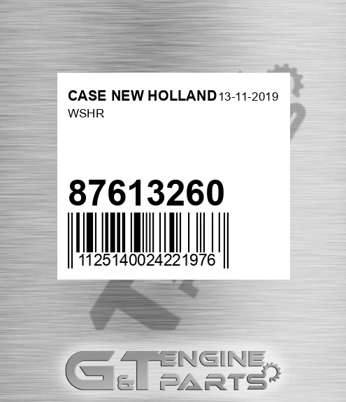 87613260 Wshr for CASE NEW HOLLAND