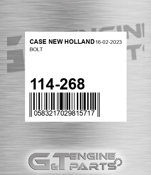 114-268 Bolt