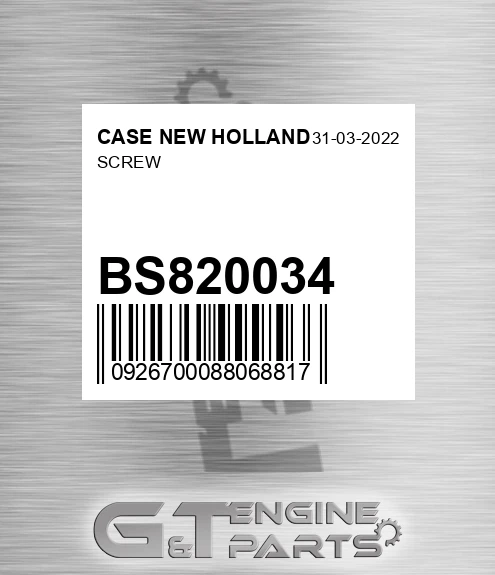 BS820034 Screw