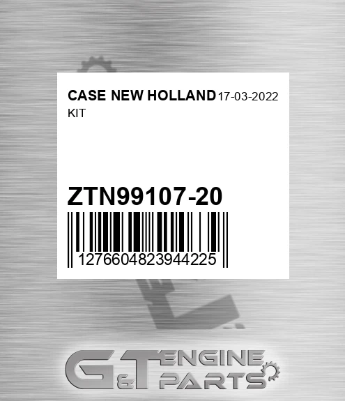 ZTN99107-20 Kit for CASE NEW HOLLAND