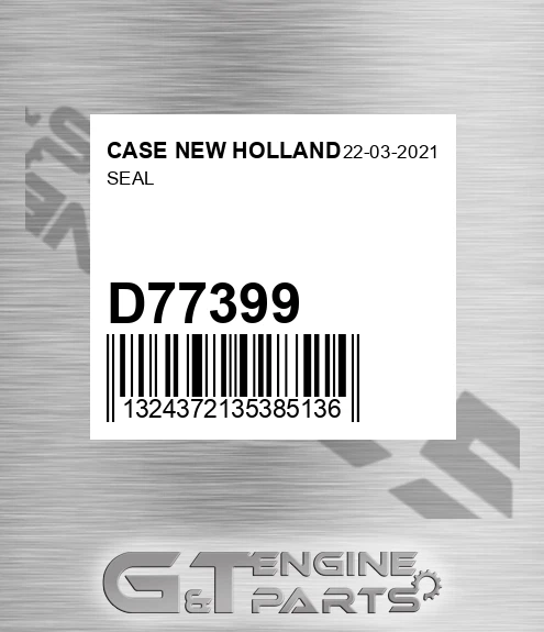 D77399 Seal for CASE NEW HOLLAND