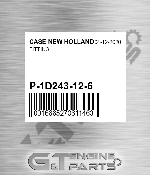 P-1D243-12-6 Fitting