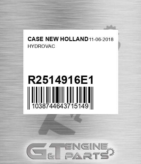 R2514916E1 Hydrovac
