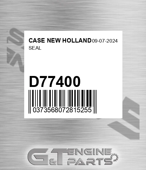 D77400 Seal for CASE NEW HOLLAND