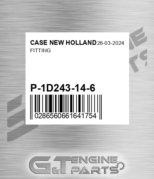 P-1D243-14-6 Fitting