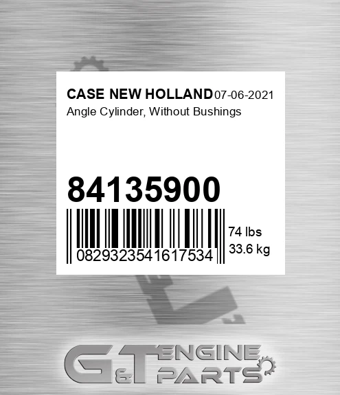 84135900 Angle Cylinder, Without Bushings