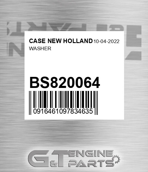 BS820064 CASE NEW HOLLAND Washer