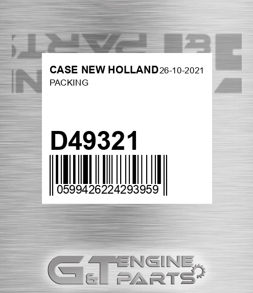 D49321 Packing for CASE NEW HOLLAND