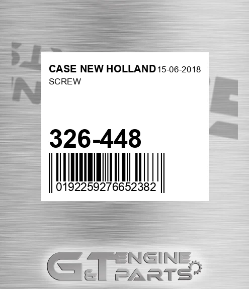 326-448 Screw for CASE NEW HOLLAND