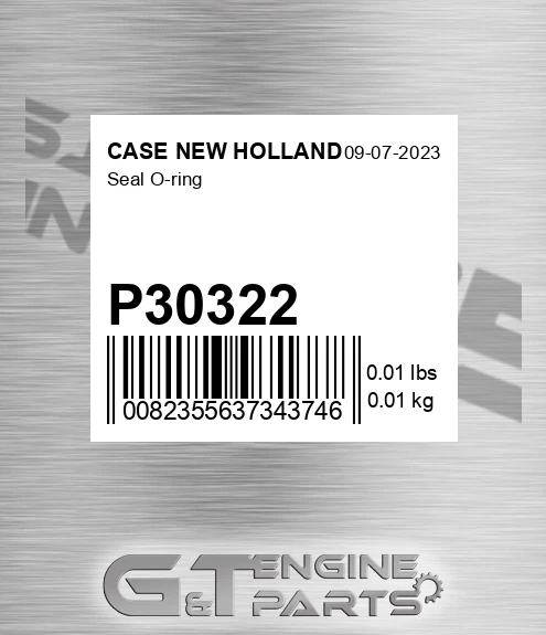 P30322 CASE NEW HOLLAND Seal O-ring