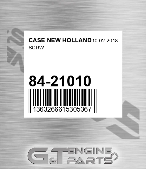 84-21010 Scrw for CASE NEW HOLLAND
