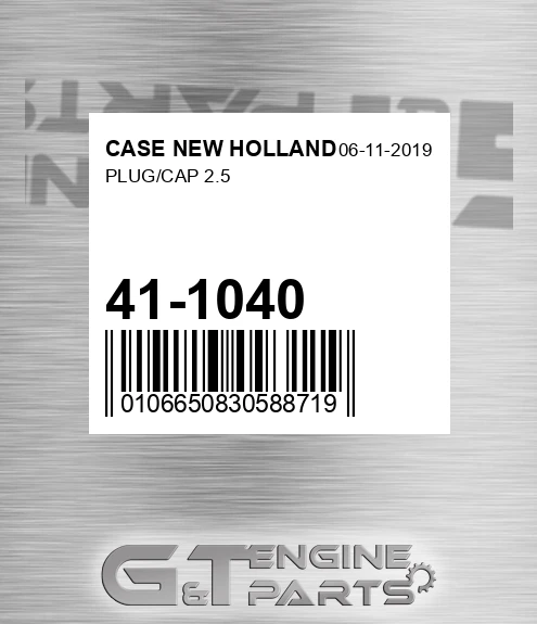 41-1040 Plug/cap 2.5 for CASE NEW HOLLAND