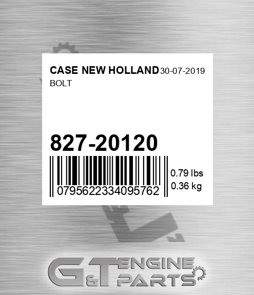 827-20120 Bolt