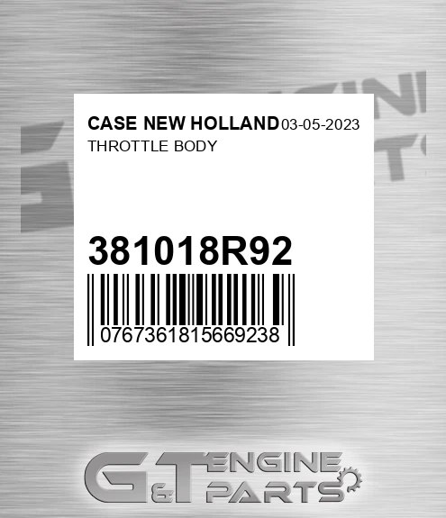 381018R92 Throttle Body