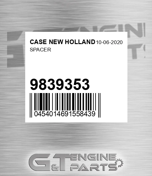 9839353 Spacer for CASE NEW HOLLAND