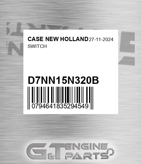 D7NN15N320B Switch for CASE NEW HOLLAND