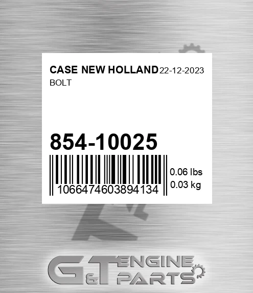854-10025 Bolt