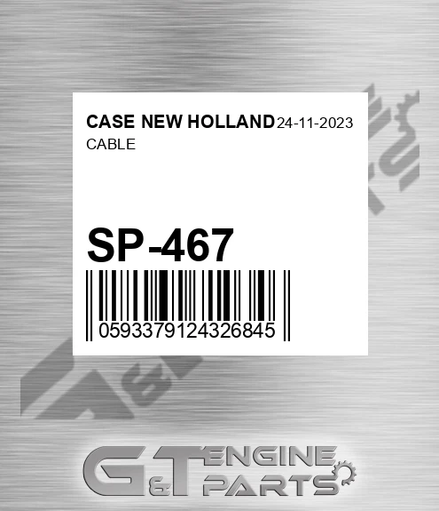 SP-467 Cable for CASE NEW HOLLAND