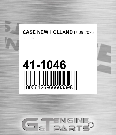 41-1046 Plug for CASE NEW HOLLAND