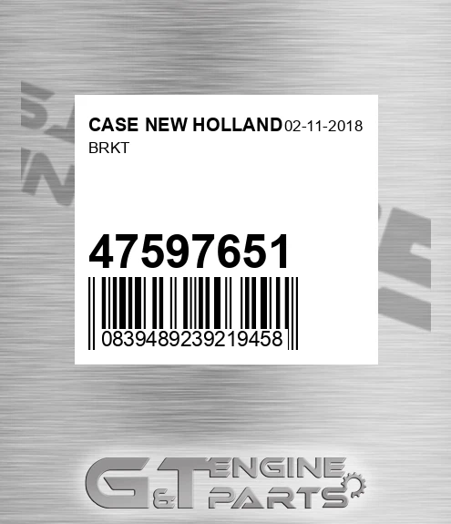 47597651 Brkt for CASE NEW HOLLAND