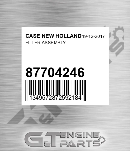87704246 Filter Assembly