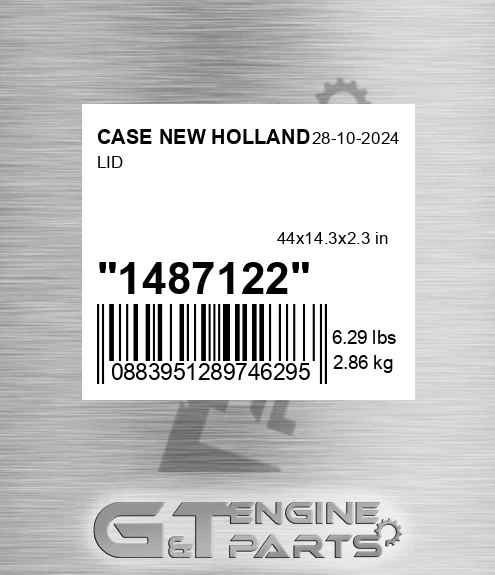 1487122 Lid for CASE NEW HOLLAND
