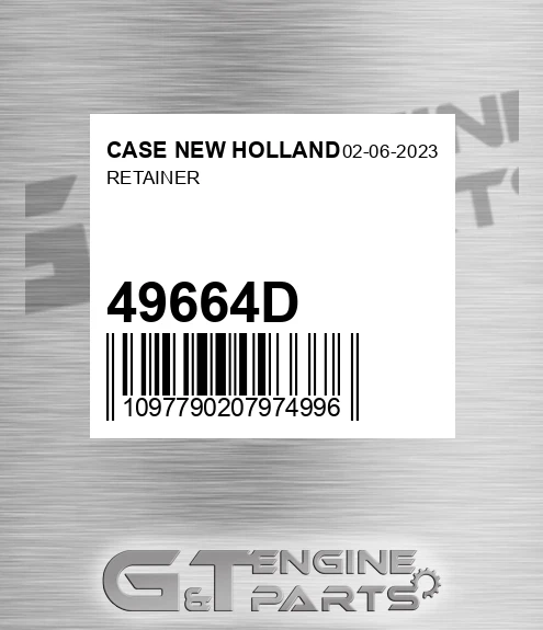 49664D Retainer for CASE NEW HOLLAND