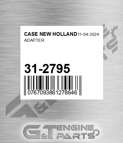 31-2795 Adapter for CASE NEW HOLLAND