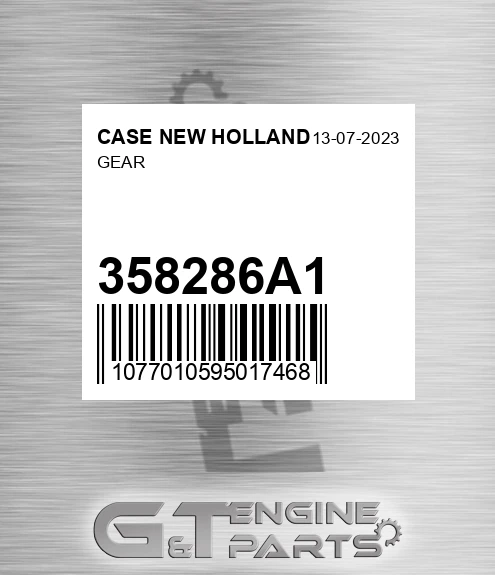 358286A1 CASE NEW HOLLAND Gear