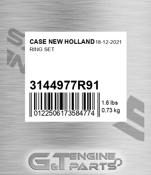 3144977R91 Ring Set for CASE NEW HOLLAND