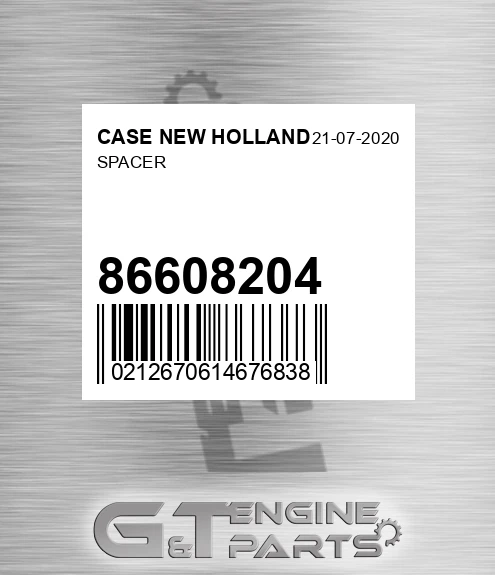 86608204 Spacer for CASE NEW HOLLAND