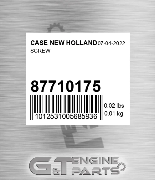 87710175 Screw