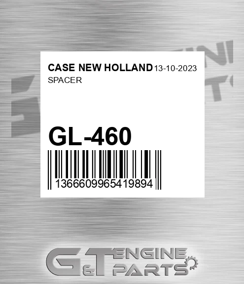 GL-460 Spacer for CASE NEW HOLLAND