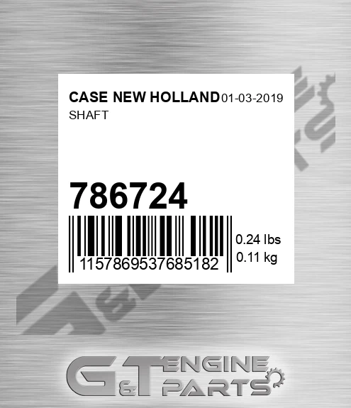 786724 Shaft for CASE NEW HOLLAND