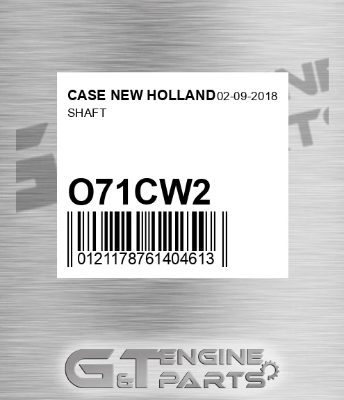 O71CW2 Shaft