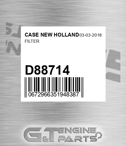 D88714 Filter for CASE NEW HOLLAND