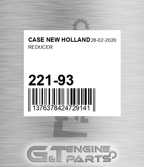 221-93 Reducer for CASE NEW HOLLAND