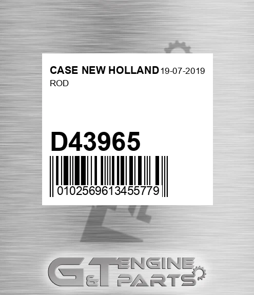 D43965 CASE NEW HOLLAND Rod