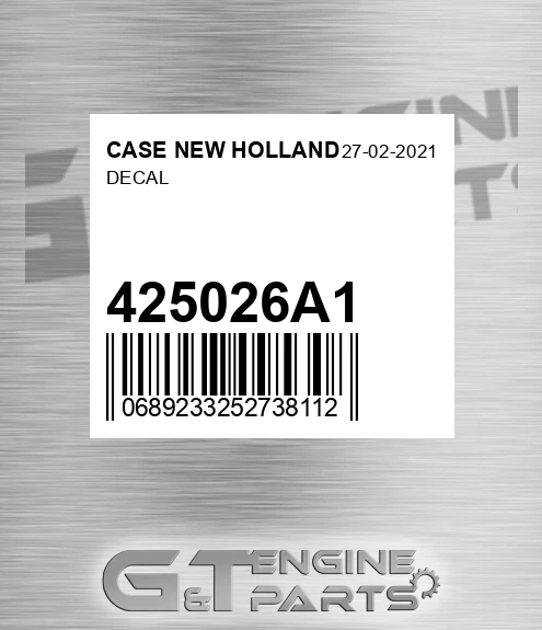 425026A1 Decal