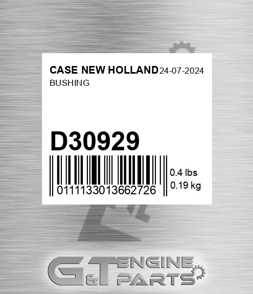 D30929 CASE NEW HOLLAND Bushing