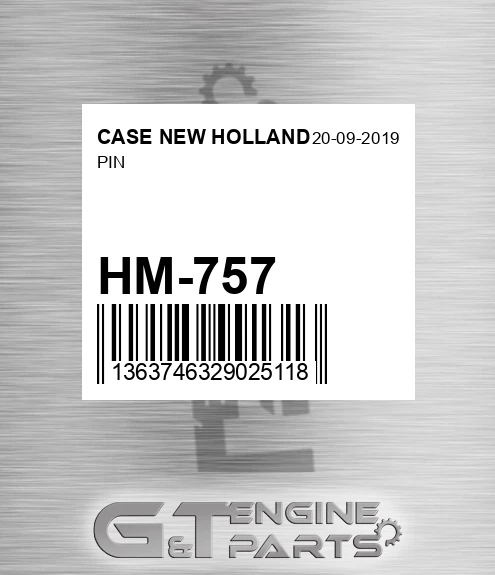 HM-757 Pin for CASE NEW HOLLAND