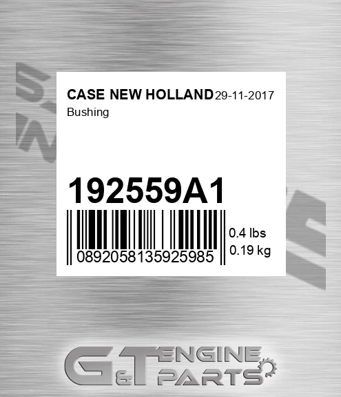 192559A1 CASE NEW HOLLAND Bushing