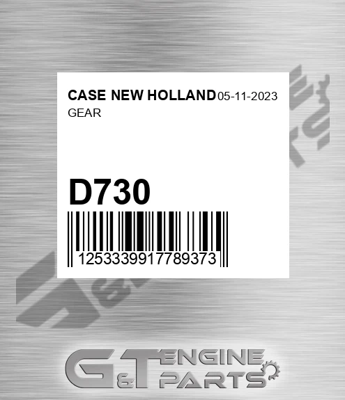 D730 CASE NEW HOLLAND Gear