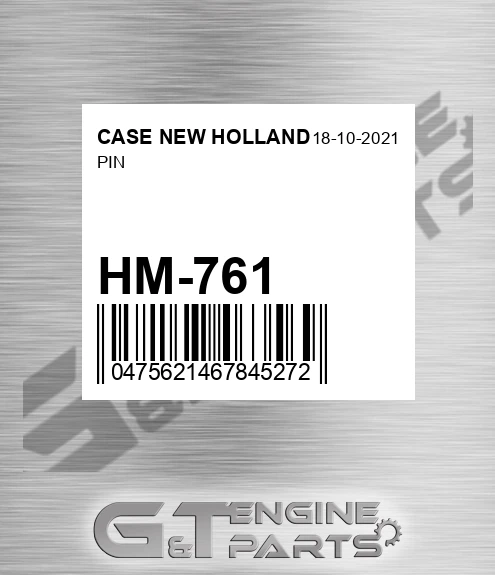 HM-761 Pin for CASE NEW HOLLAND