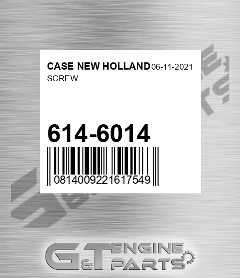614-6014 Screw for CASE NEW HOLLAND