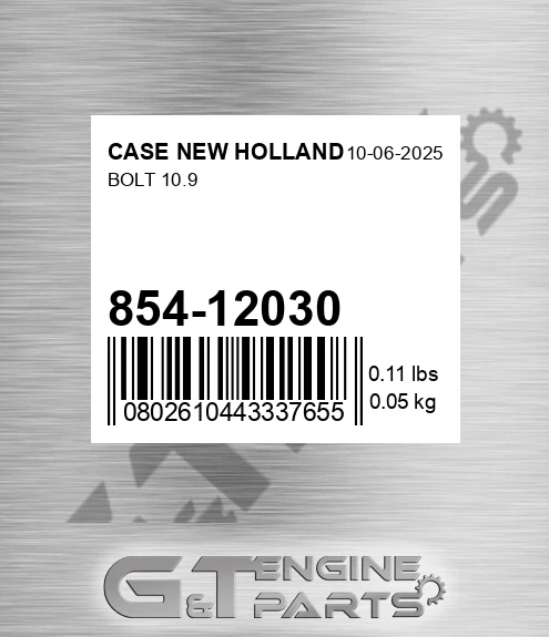854-12030 Bolt 10.9