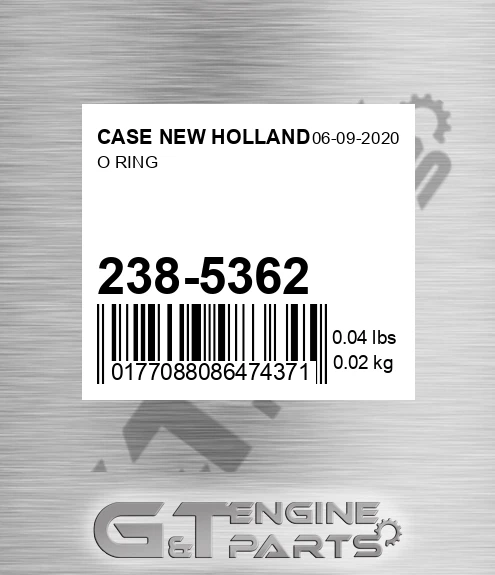 238-5362 O Ring