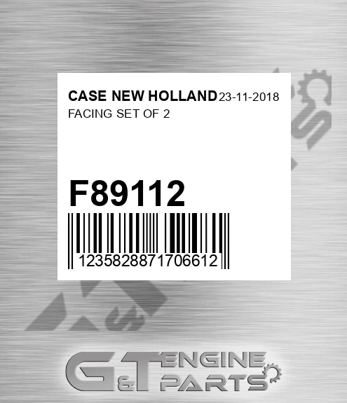 F89112 Facing Set Of 2