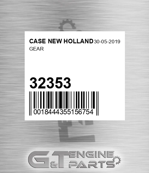 32353 CASE NEW HOLLAND Gear