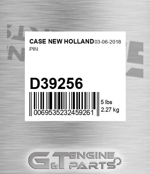 D39256 CASE NEW HOLLAND Pin